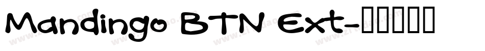 Mandingo BTN Ext字体转换